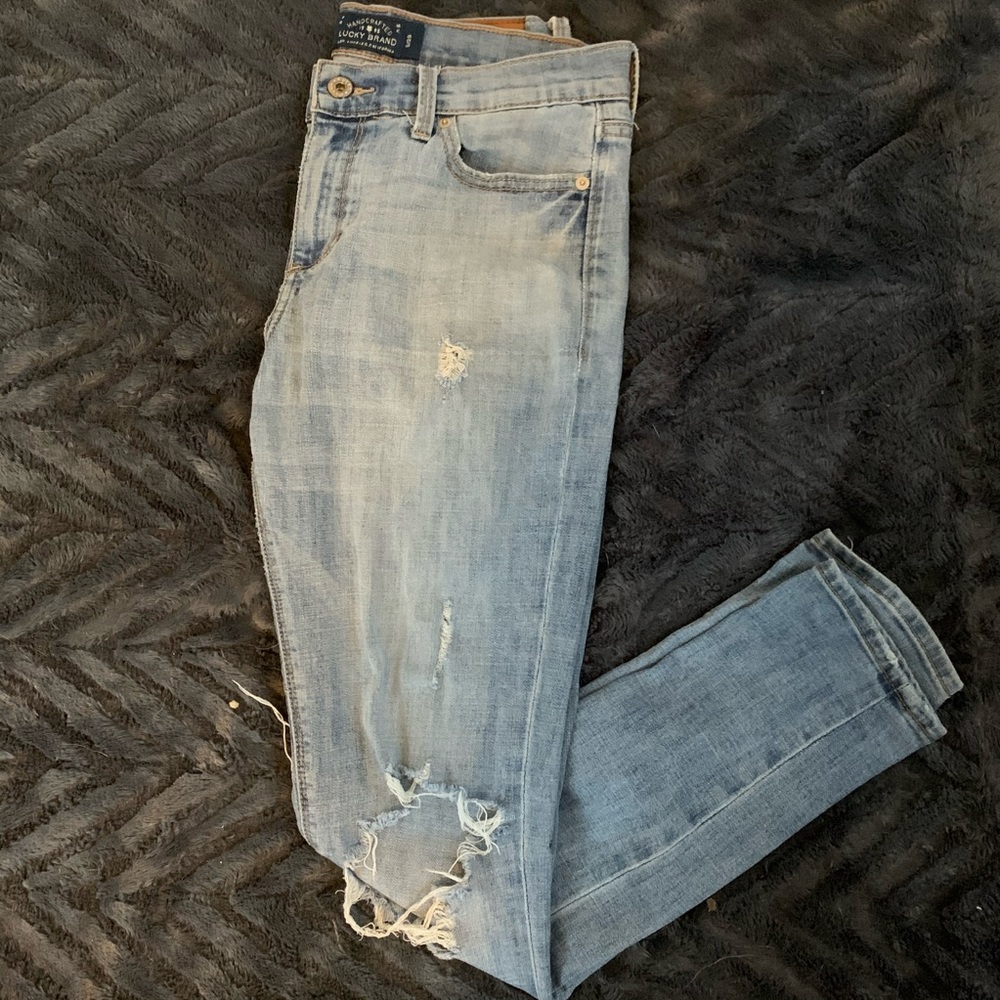Lucky Brand Brooke Ripped Skinny Jeans